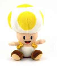Super Mario Yellow Toad 7in Plush